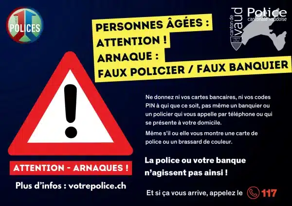 Affiche de la police cantonale vaudoise