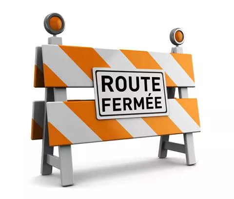 Fermeture de route